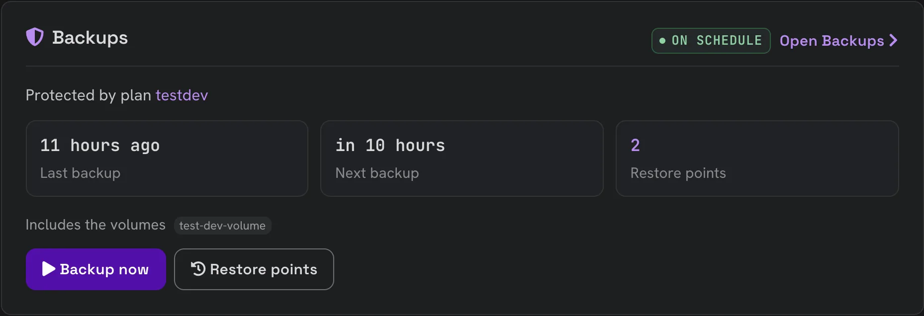 Server protejat de un plan de backup off-site în consola Cloudify